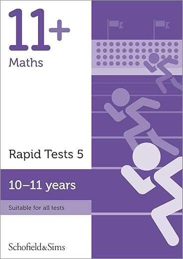 Book cover for 'Schofield & Sims 11+ Maths Rapid Tests Book 5 Year 6'
